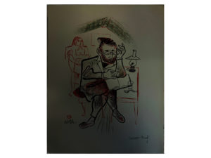 Shtetl Portfolio Plate 12 Untitled (Learning)