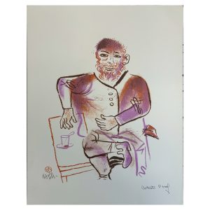 Shtetl Portfolio Plate 22 Untitled (A Cup of Tea)