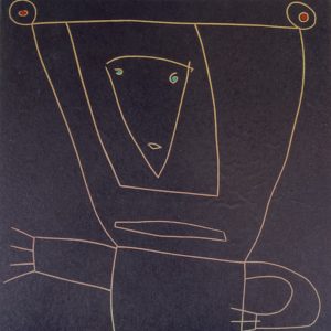 Figure with a Face On Its Nose