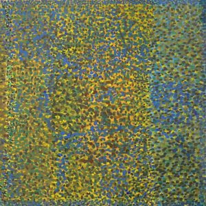 Untitled (Pointillist Construction in Blue & Green)