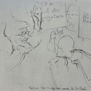 Peachum Tries to Stop the March to St. Paul's