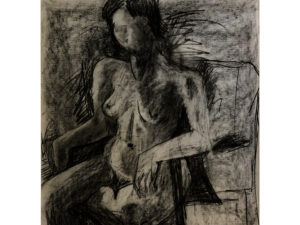 Seated Female Nude (charcoal)