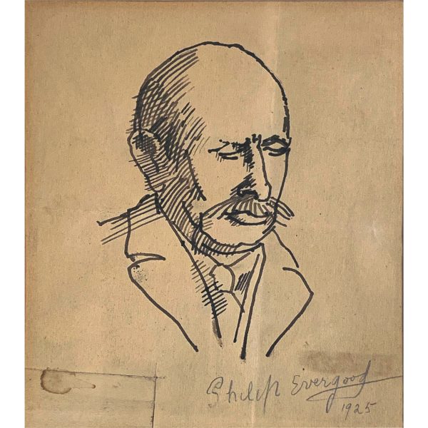 Blind Man, a quill drawing