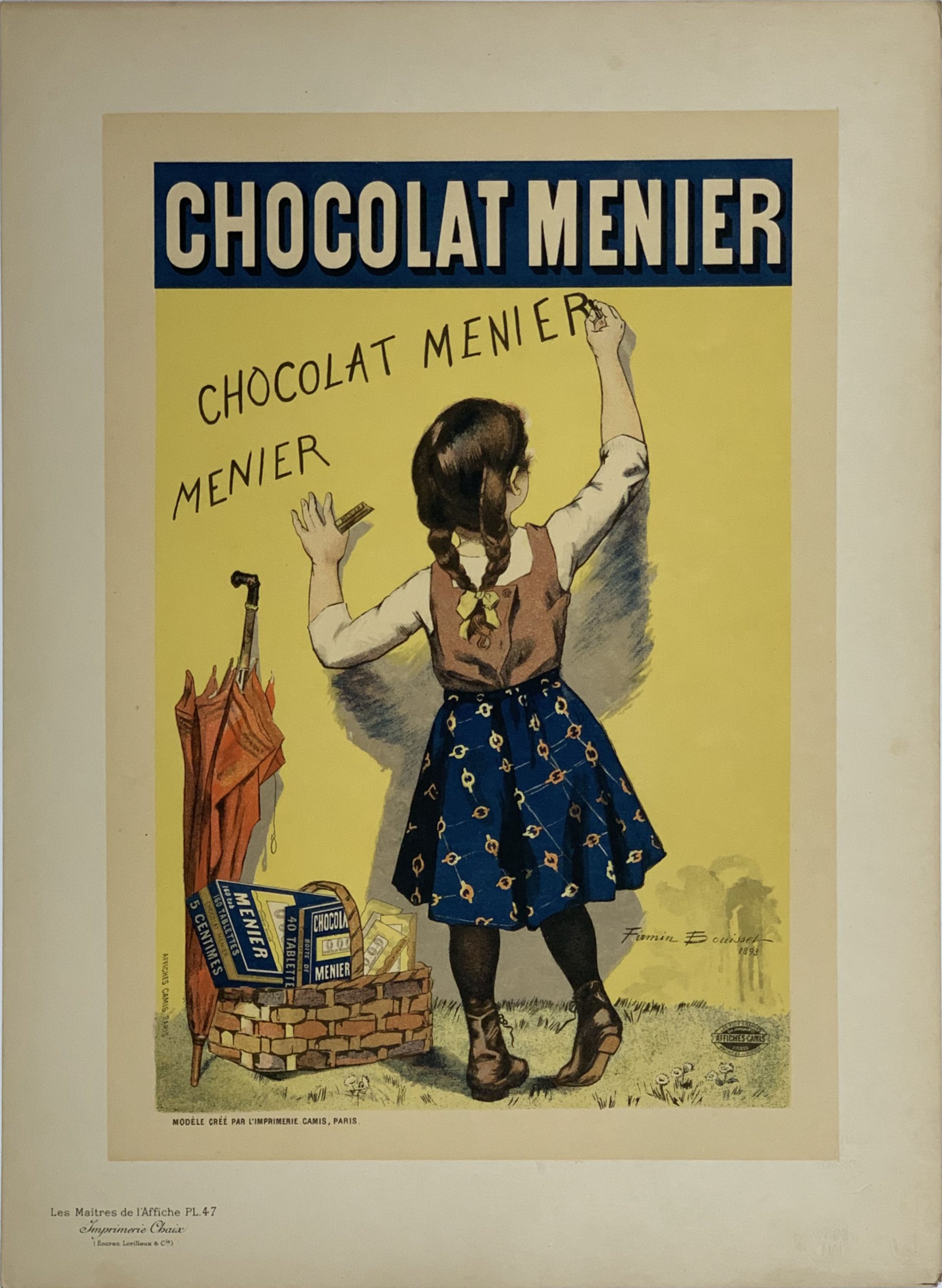Affiche pour le "Chocolat Menier", printed in 1892 by Imprimerie Camis et Cie, Paris, - Image 2