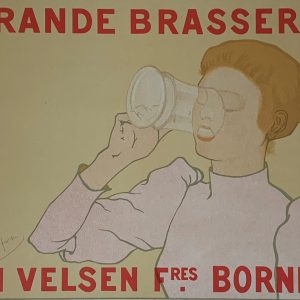 Belgian poster for the Grande Brasserie Van Velsen freres Bornhem