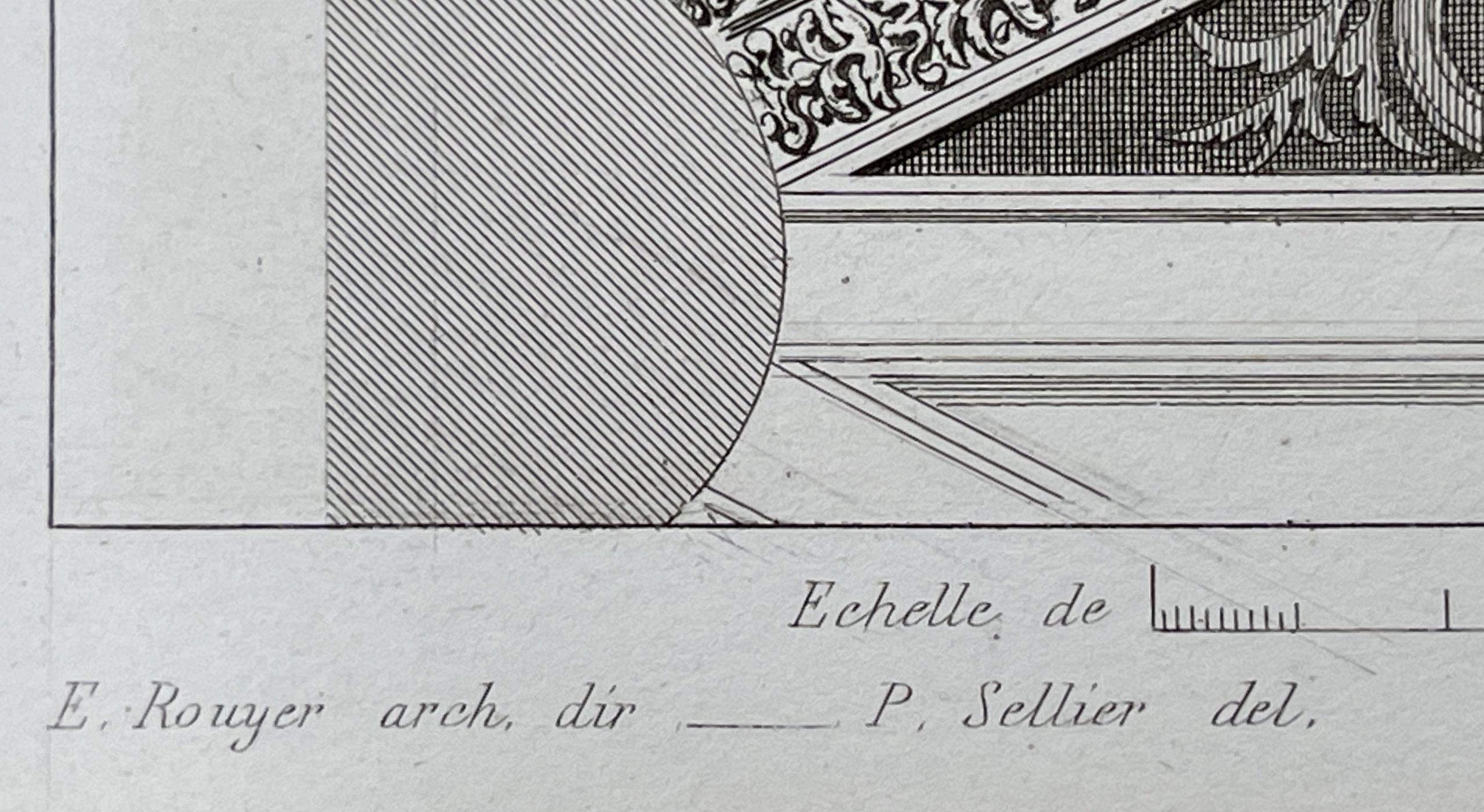 Plan du Lafond en Pierre de la Chapelle des Fonts Baptismaux, Église de Tillières - Image 2