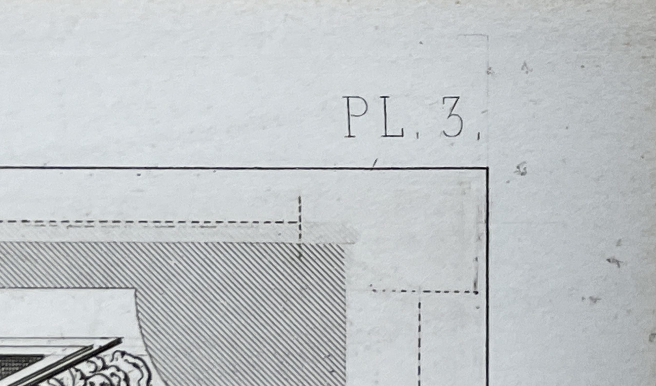 Plan du Lafond en Pierre de la Chapelle des Fonts Baptismaux, Église de Tillières - Image 11